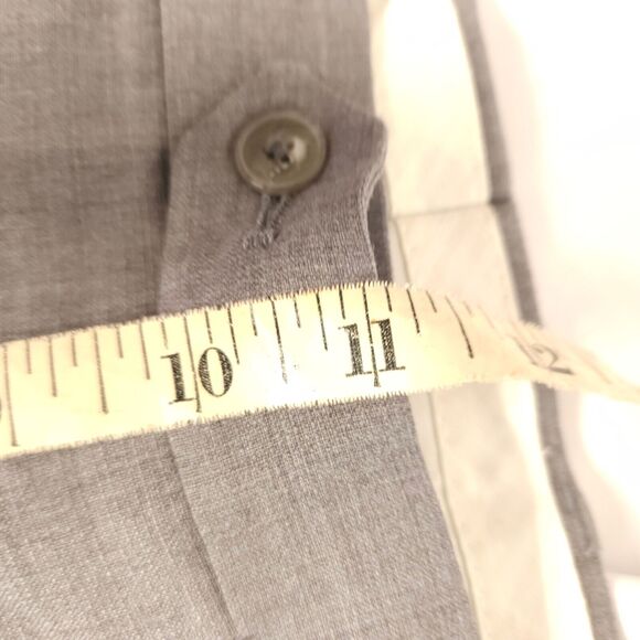 Jos A Bank 1905 Mens 36R Gray Flat Front Wool Dress Pants Trousers - Picture 9 of 10